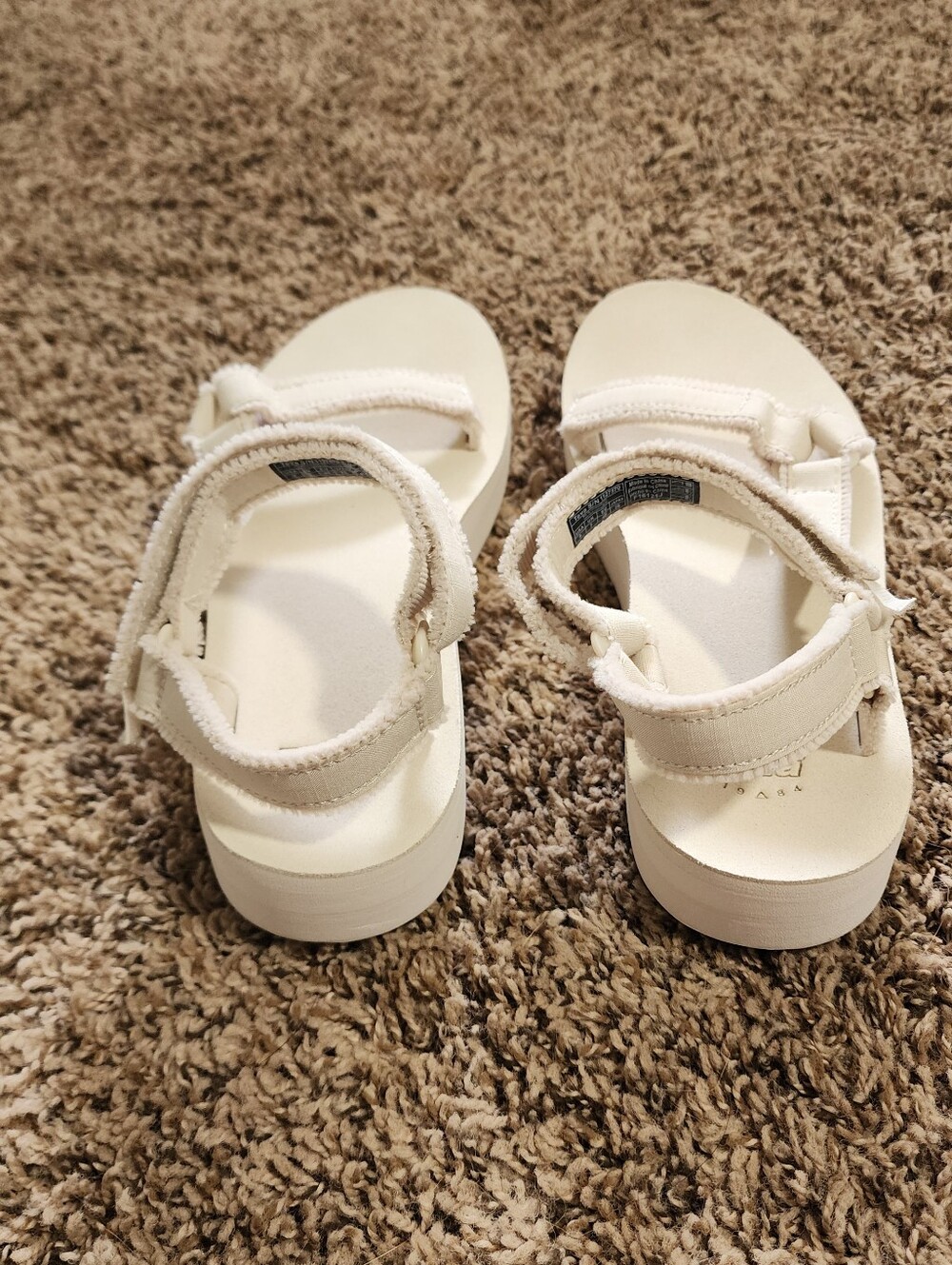 Teva Off White Midform Strappy Walking Women Sandals Size 9 Comfort - Picture 4 of 9